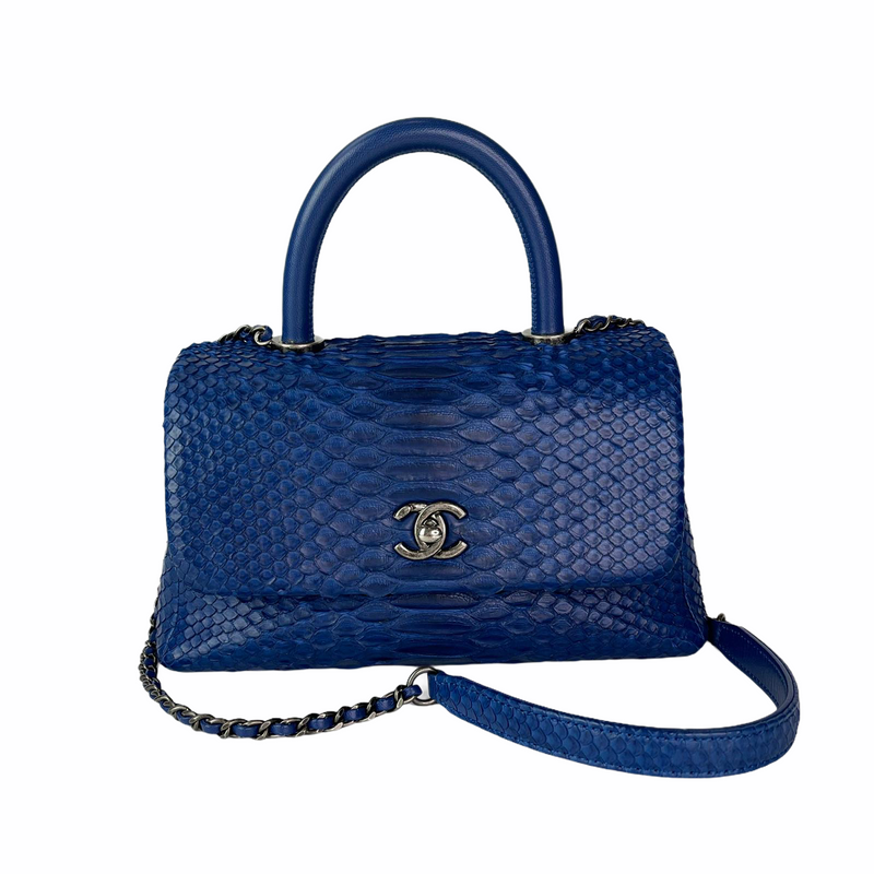 Python Coco Handle Flap Blue with RHW