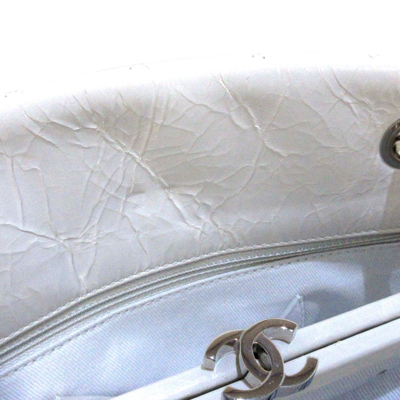 Mademoiselle Patent Leather Bowling Bag White - Bag Religion
