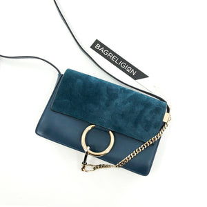 Small Faye Satchel in Blue