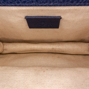 Dionysus Leather Crossbody Bag Blue SHW
