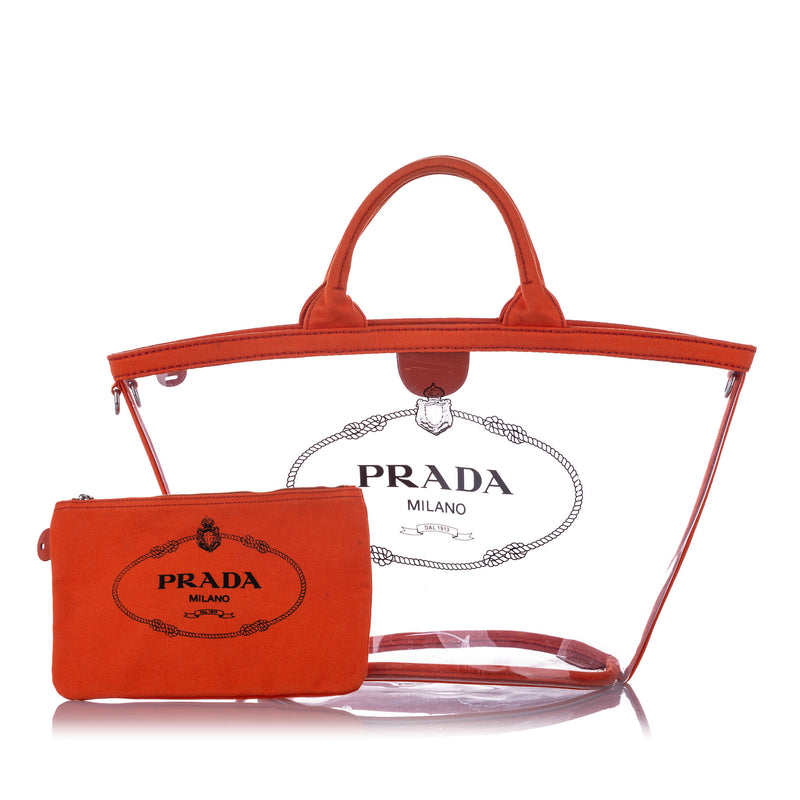 Canapa Transparent Satchel Orange