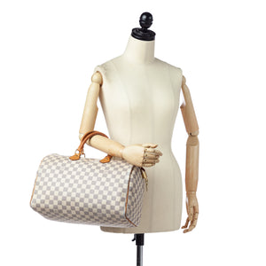 Damier Azur Speedy 35 White - Bag Religion