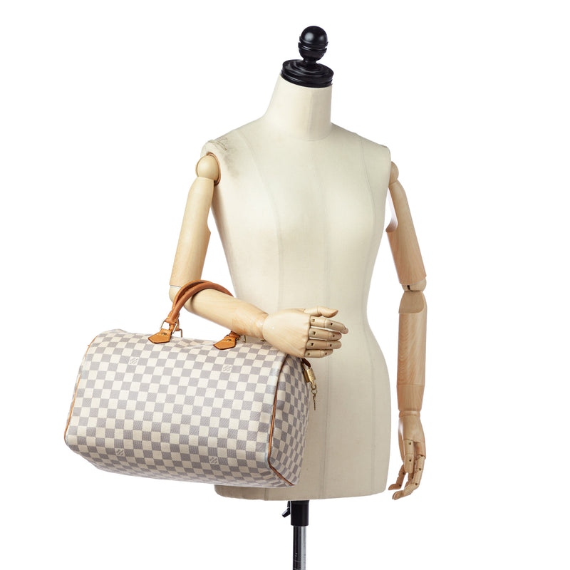 Louis Vuitton Speedy Bandouliere Damier Azur 35 White/Blue - US