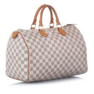 Damier Azur Speedy 35 White - Bag Religion