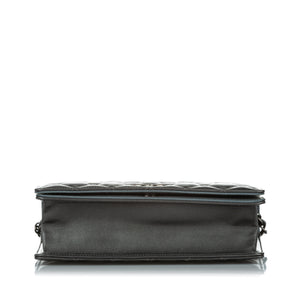 Matelasse Lambskin Leather Crossbody Bag Gray - Bag Religion