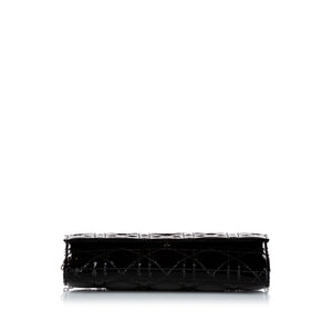Cannage Patent Leather Chain Flap Black - Bag Religion