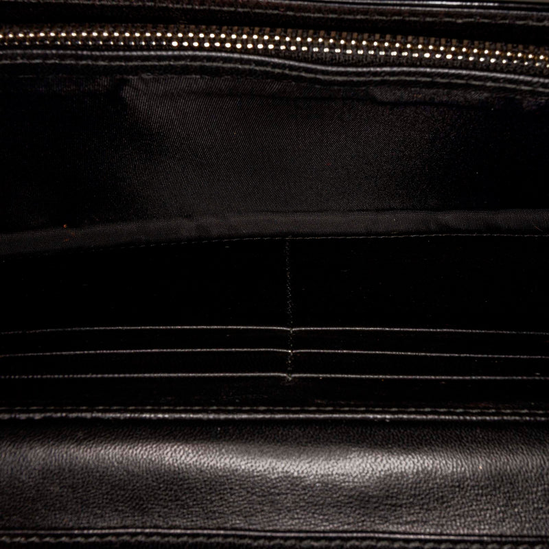 Cannage Patent Leather Chain Flap Black - Bag Religion