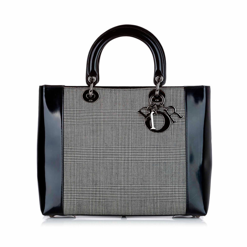 Lady Dior Canvas Satchel Gray - Bag Religion