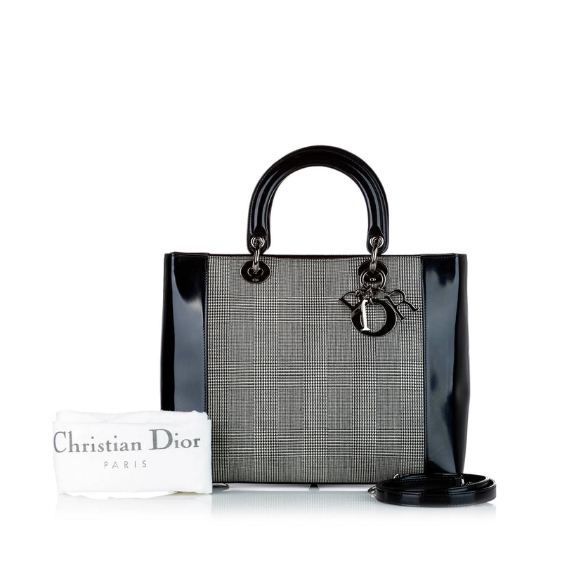 Lady Dior Canvas Satchel Gray - Bag Religion