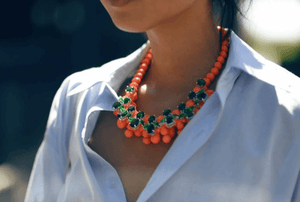 Pink Gin Gemstone Necklace