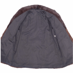 Mink Fur Ladies Coat in Brown