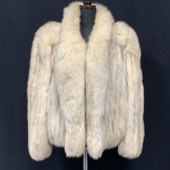 Togu by Tohomink Fox Fur Coat in White