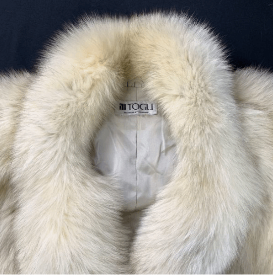 Togu by Tohomink Fox Fur Coat in White