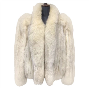 Togu by Tohomink Fox Fur Coat in White