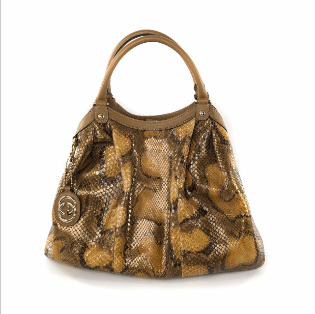 Large GG Python Sukey Tote Bag