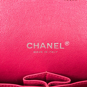 Double Flap Maxi in Hot Pink Patent Leather with SHW