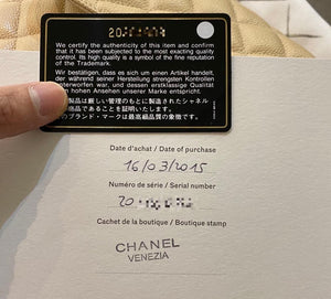 Double Flap Caviar Jumbo in Beige Claire Silver Hardware