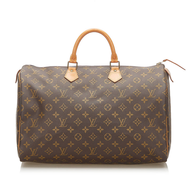 Louis Vuitton Monogram Speedy 40 Brown