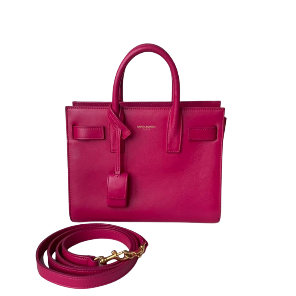 Classic Sac De Jour Nano Leather Hot Pink GHW