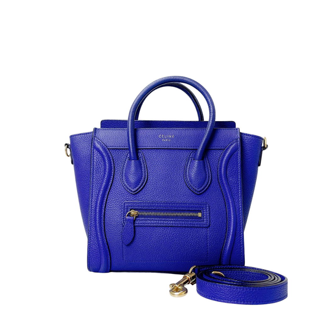 Nano Luggage Tote Blue with GHW