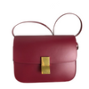 Box Calfskin Medium Classic Box Flap Red with GHW