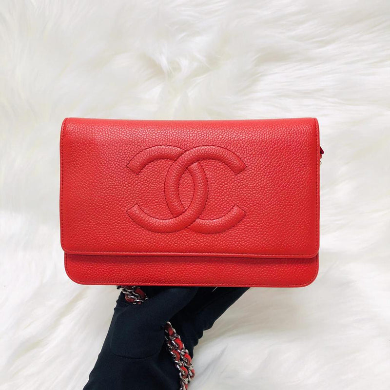 CHANEL WOC 7.5 RED CAVIAR GHW - bagnifiquethailand