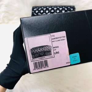 East West Flap Bag in Black Patent Leather with SHW