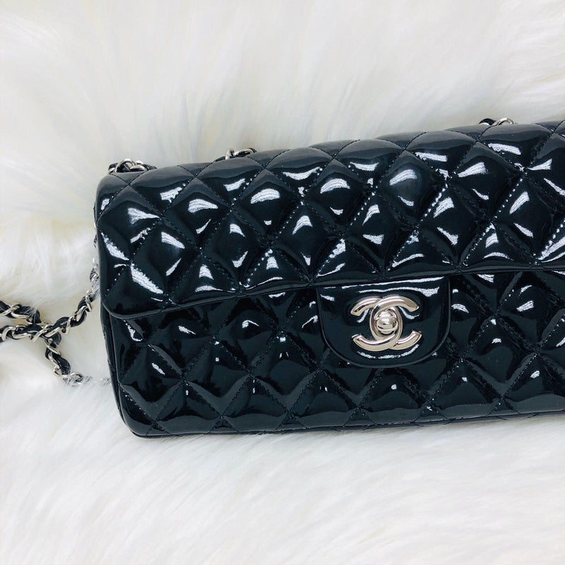 Chanel On The Road Black Glazed Stitched Calfskin Shw Bag