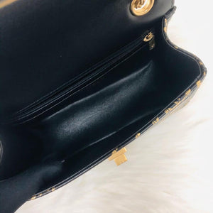 CHANEL 19A Graffiti Croc Embossed Mini 2.55 Reissue