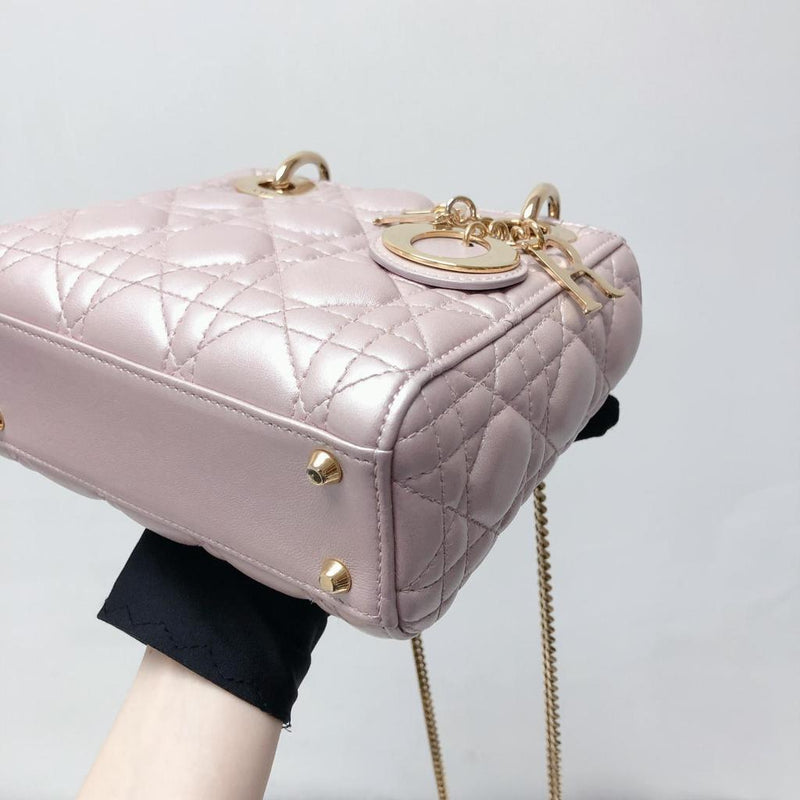 Mini Lady Dior Bag Pearl Pink