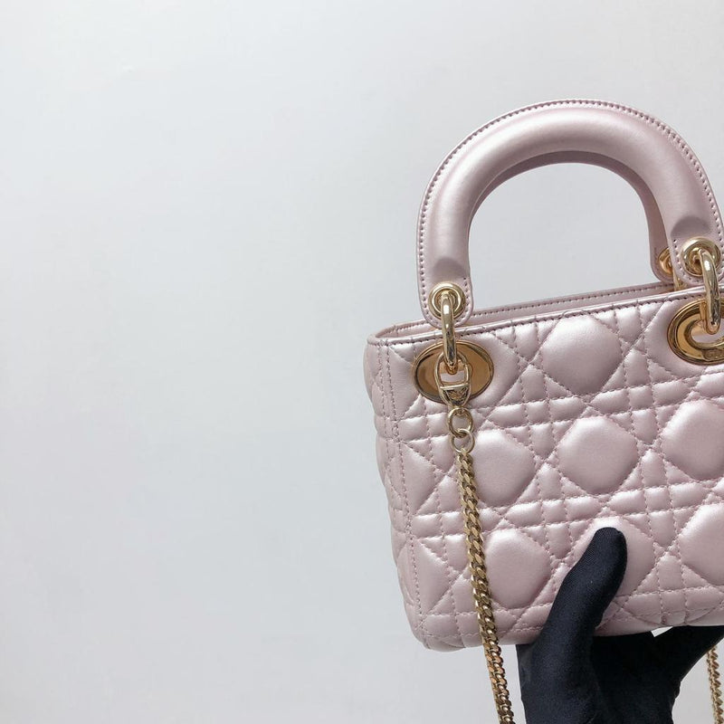 Mini Lady Dior Bag Pearl Pink