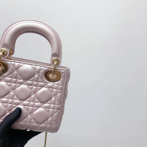 Mini Lady Dior Bag Pearl Pink