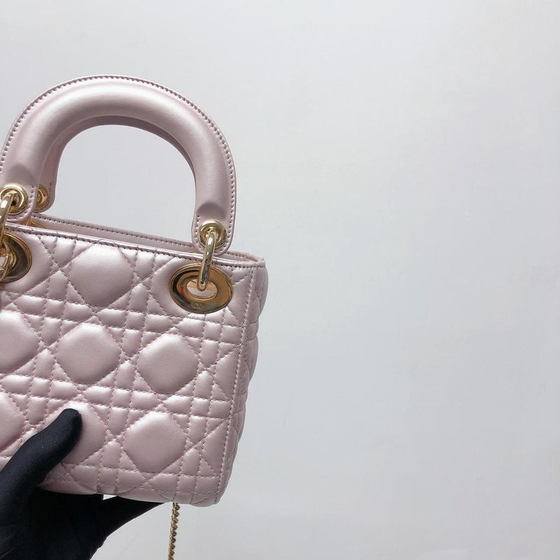 Mini Lady Dior Bag Pearl Pink