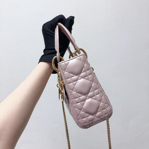 Mini Lady Dior Bag Pearl Pink