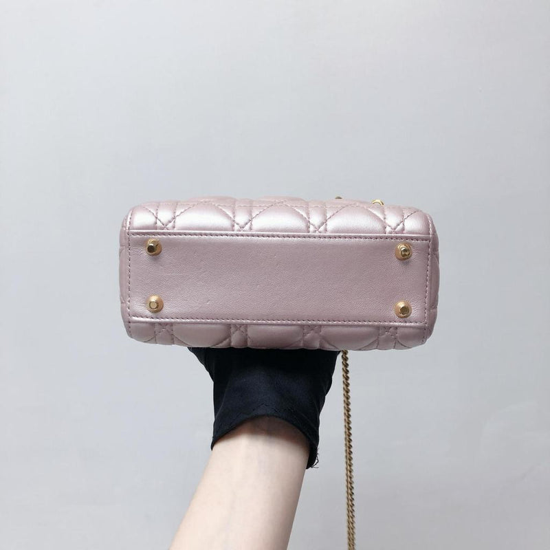 Mini Lady Dior Bag Pearl Pink