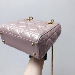 Mini Lady Dior Bag Pearl Pink