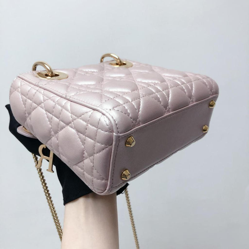 Mini Lady Dior Bag Pearl Pink