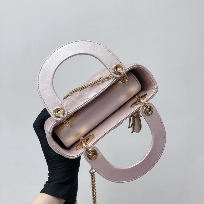 Mini Lady Dior Bag Pearl Pink