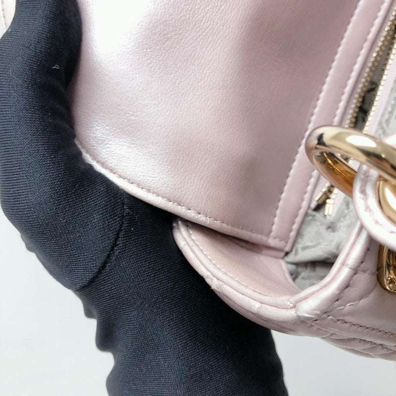 Mini Lady Dior Bag Pearl Pink