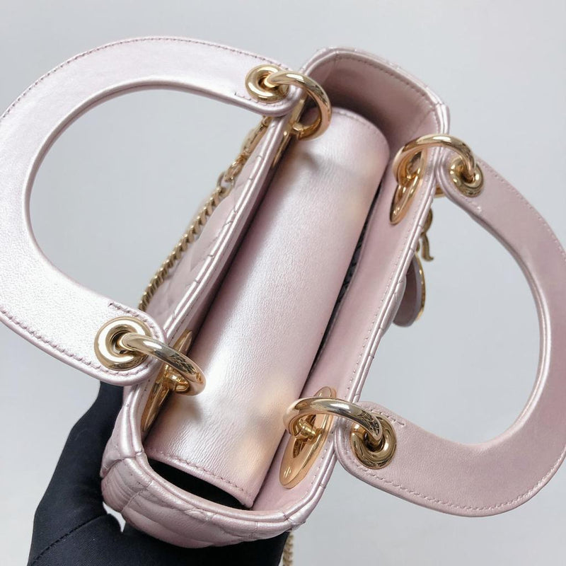 Mini Lady Dior Bag Pearl Pink