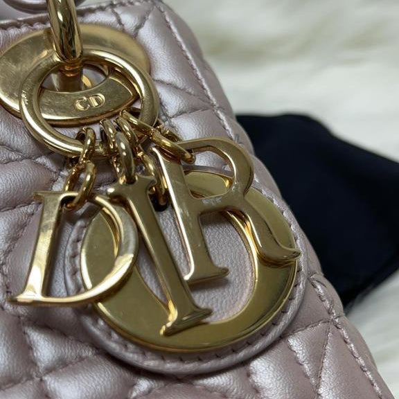 Mini Lady Dior Bag Pearl Pink
