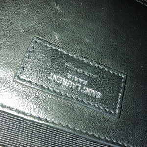 Quilted Envelope Medium Bag Black SHW