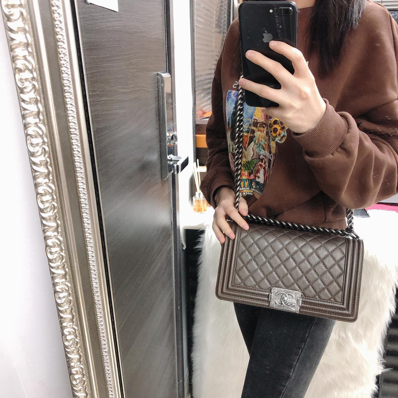 Chanel Le Boy Flap Bag Quilted Soft Caviar bag – AP Luxury