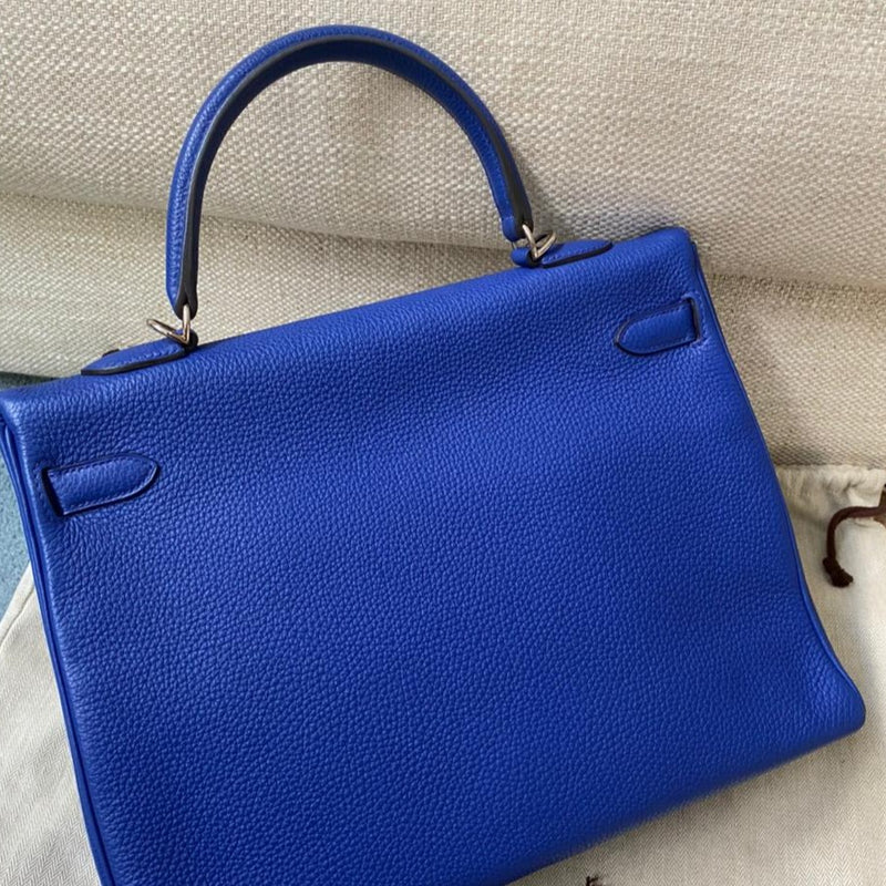 Hermes Kelly 28 Blue Hydra Evercolor GHW