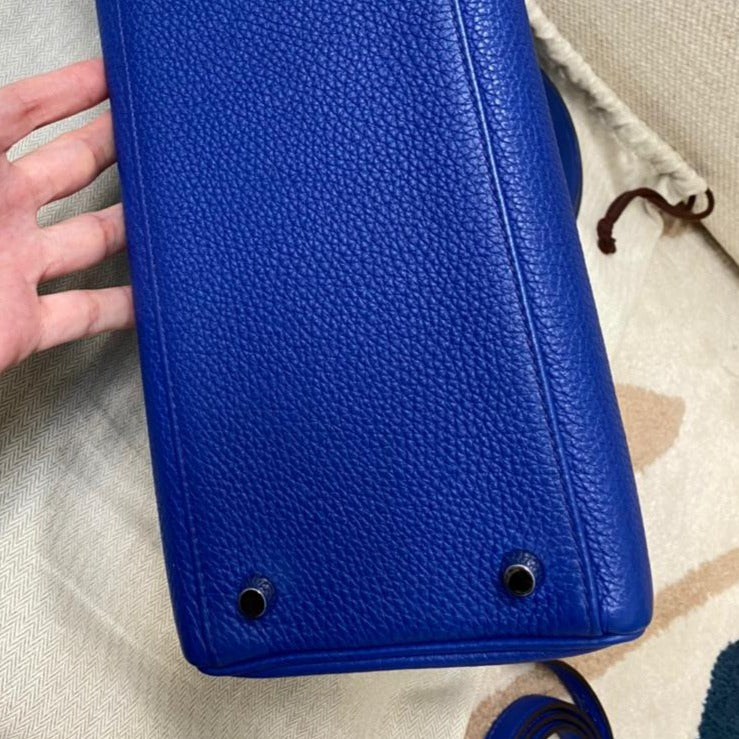 Kelly 35 Togo Blue Electric PHW