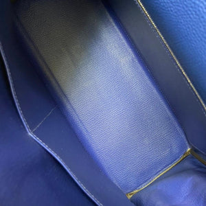 Kelly 35 Togo Blue Electric PHW