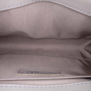 Medium Boy Flap Bag with Handle Beige
