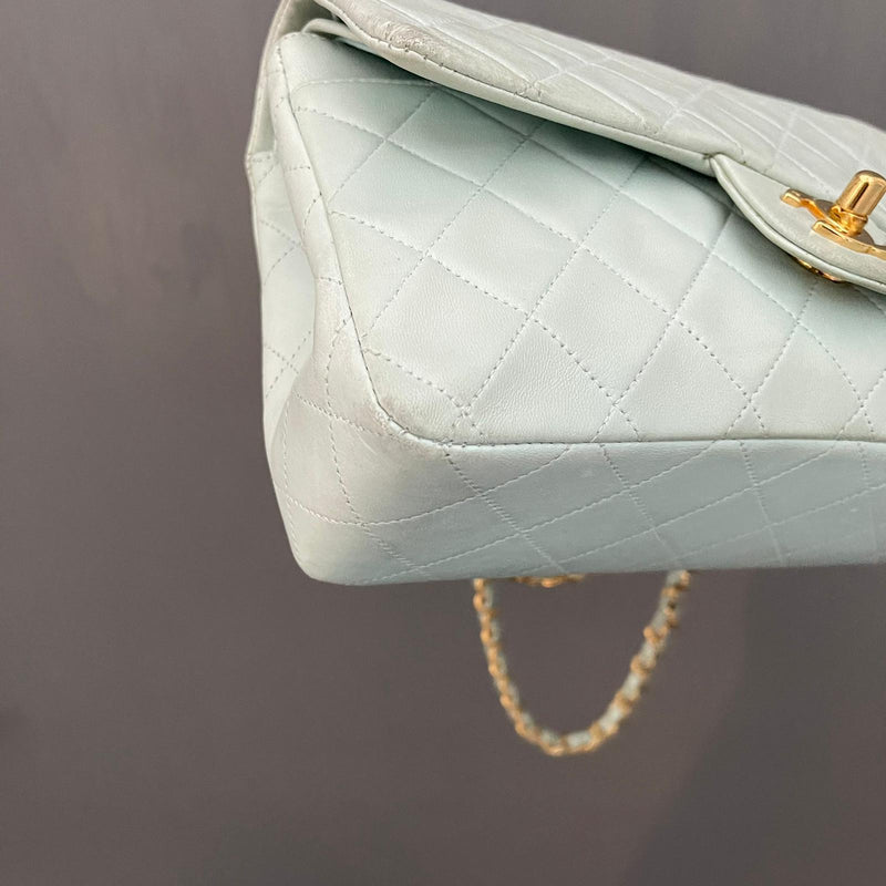 Small Classic Flap Bag Pastel Blue/Green