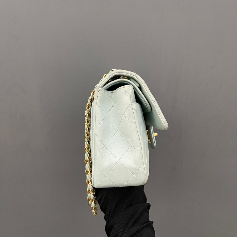 Small Classic Flap Bag Pastel Blue/Green