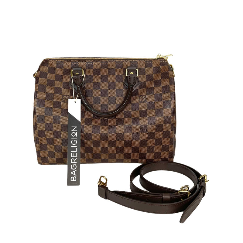 LV kensington bowling tote bag in damier canvas GHW Special price now